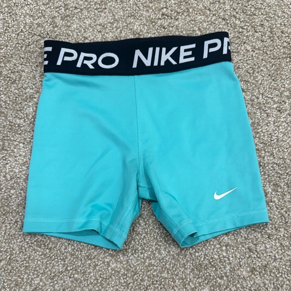 Nike Pro Aqua Blue Shorts